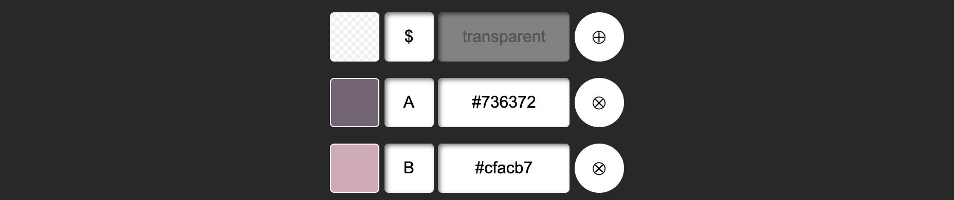 Color keys Color keys